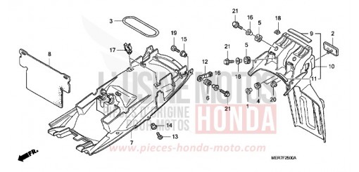 REAR FENDER (CBF600S6/SA6/N6/NA6) CBF600N6 de 2006
